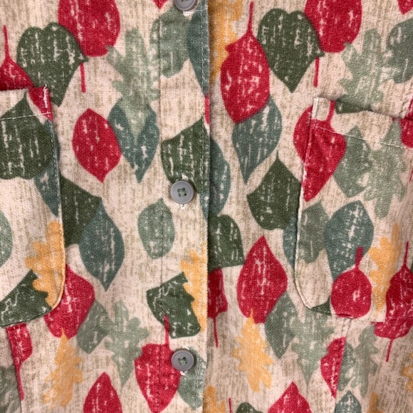 Woolrich Fall Leaves Button Down Small Shirt - Picture 5 of 8